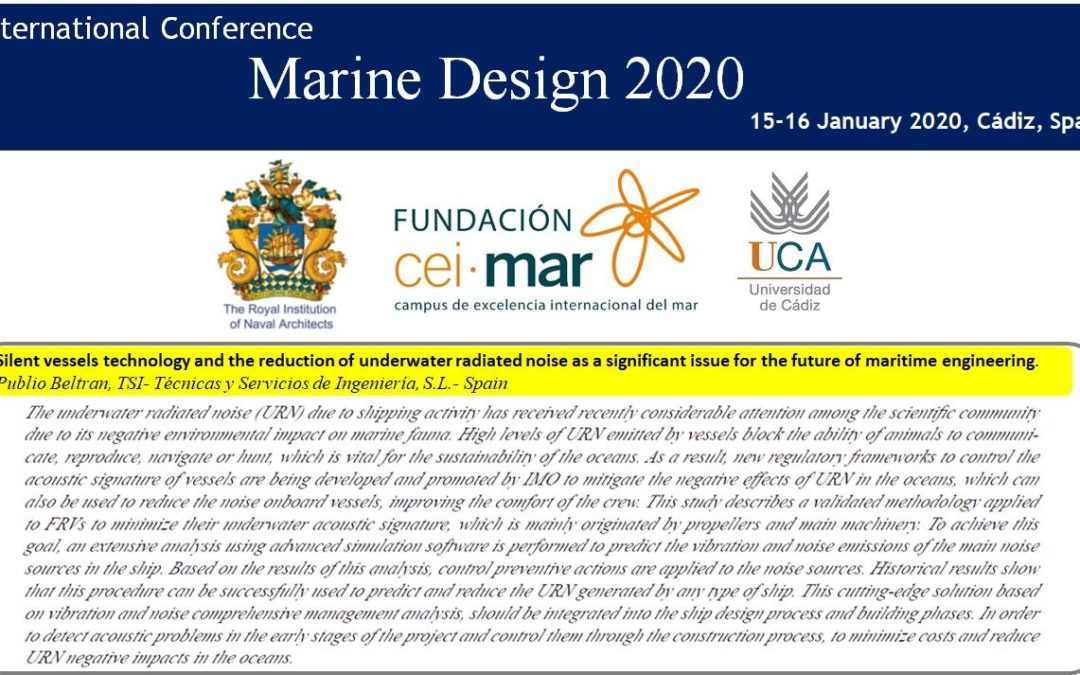 TSI en el congreso Marine Design 2020.